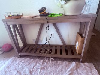 Gray Entry Table