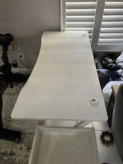 White Desk Little Cabinet Mirror, Hanging Jewelry Case