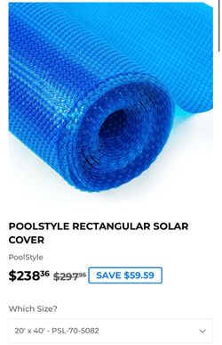 Solar blanket pool cover