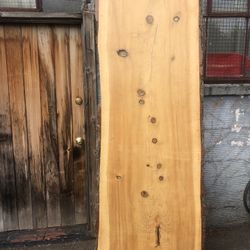 Solid Pine Slab w/live edge