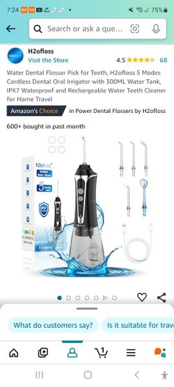 Brand new Water Dental Flosser 5 modes cordless with 300 ml water tank and rechargeable.