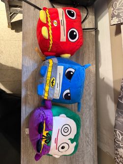 DC Comics Plush Cube Stuffed Toys Set of 3