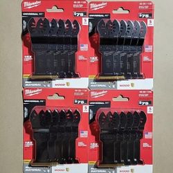 *LOT OF 4 BRAND NEW* - Milwaukee 49-25-1135 Oscillating Saw Blade (5 Piece Sets)