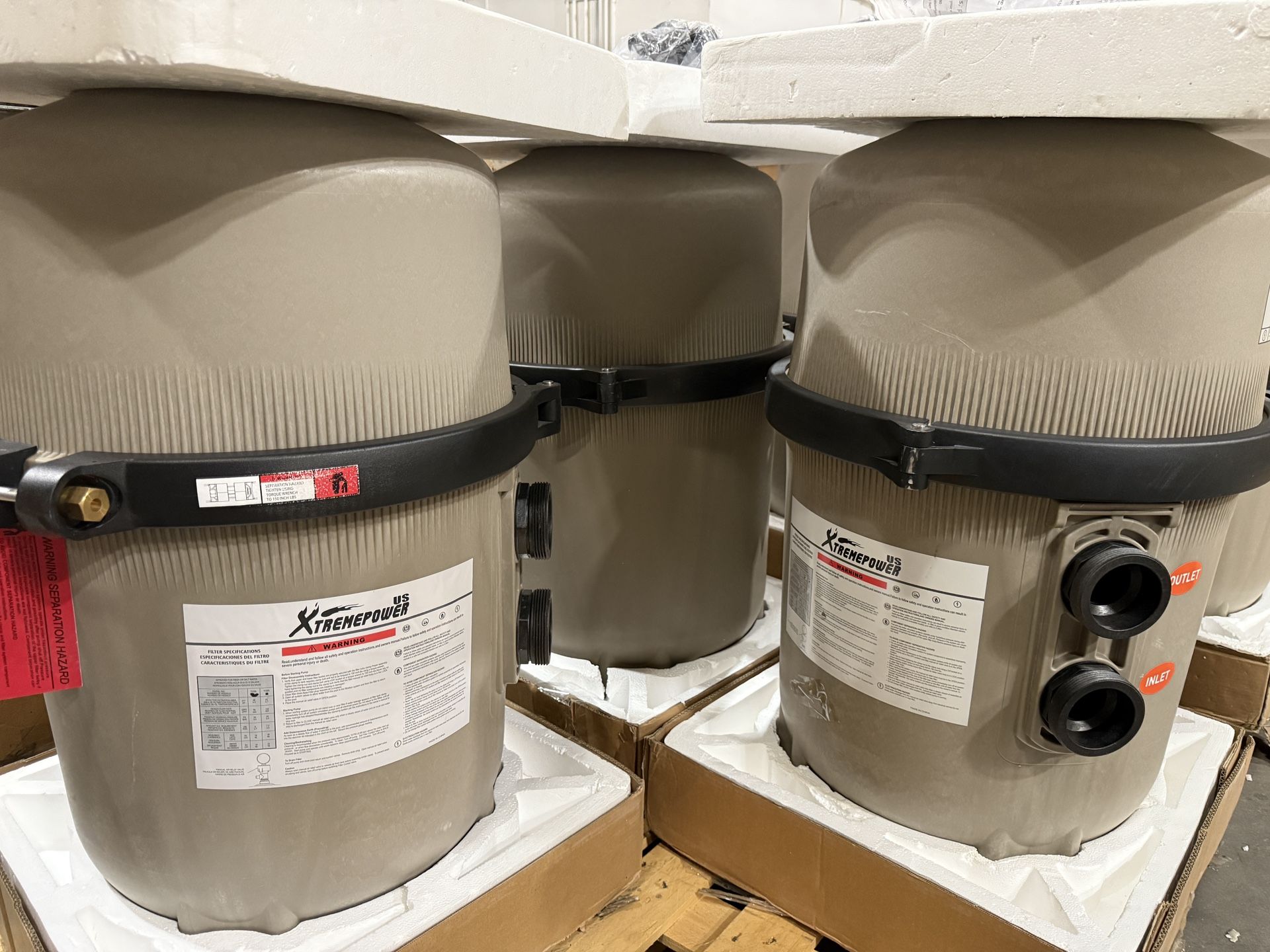 48 sft DE Pool Water Filter In Ground Swimming Pool Spa 96 GPM Diatomaceous Tank 2” Replacement System Pentair Hayward