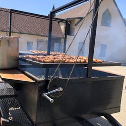 Santa Maria style BBQ pit trailer 10ft x 6ft $5,800 OBO Open To Trade 