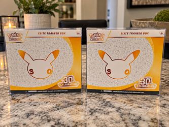 POKEMON 30TH ANNIVERSARY ETB AND MANY FOR SALE