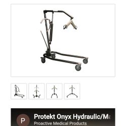 Never used Hydraulic Hoyer lift with sling and wheels