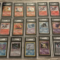 21 Graded Pokémon Cards 