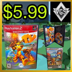 *CIB* Ty the Tasmanian Tiger PlayStation 2 Greatest Hits 2002