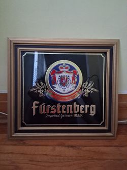 Fürstenberg Imported German Beer Mirror Sign