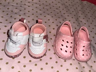 2 Pairs Baby Girl Shoes – Pink