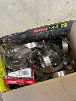 Assorted Hose Clamps Lot - Mixed Sizes Stainless Steel