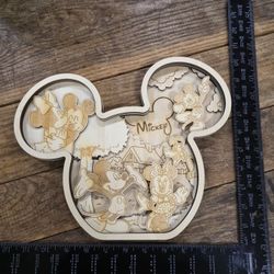 Multi Layered Mickey Wooden Decor Piece