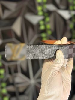 LEATHER GOLDEN CHECKERED BELT