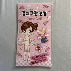 Korean avatar Dress Up paper Doll (7sheets)