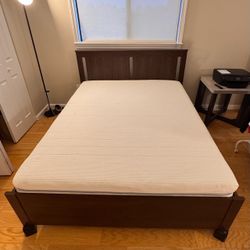 queen-size IKEA ÅBROTTEN foam mattress - like new