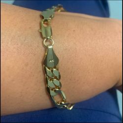 A8mm Italian Figaro link Chain Bracelet  9" inches 👑👑