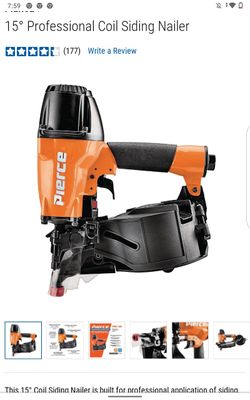 New Pirece Professional Roofing Nailer 15" Coil Roofing Nailer