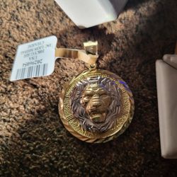 Lion Medallion Charm
