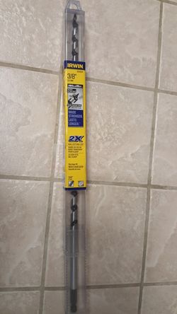 Irwin weldtec auger bits. 3/8 and 5/8.