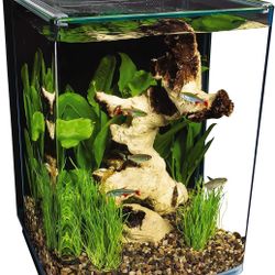 Marineland 5 Gallon Portrait Aquarium Kit (Plus extra items) 