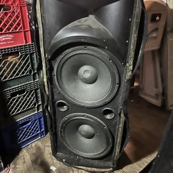 Two Large Speakers 