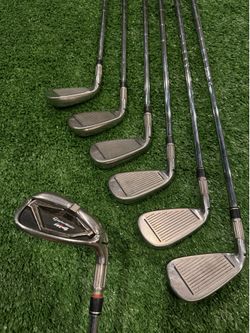 TaylorMade M4 Iron Set 4-PW 7 Clubs KBS Max 85 Stiff Flex Right Hand