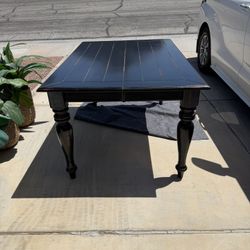 Solid Wood Dining Room Table With Six Chairs