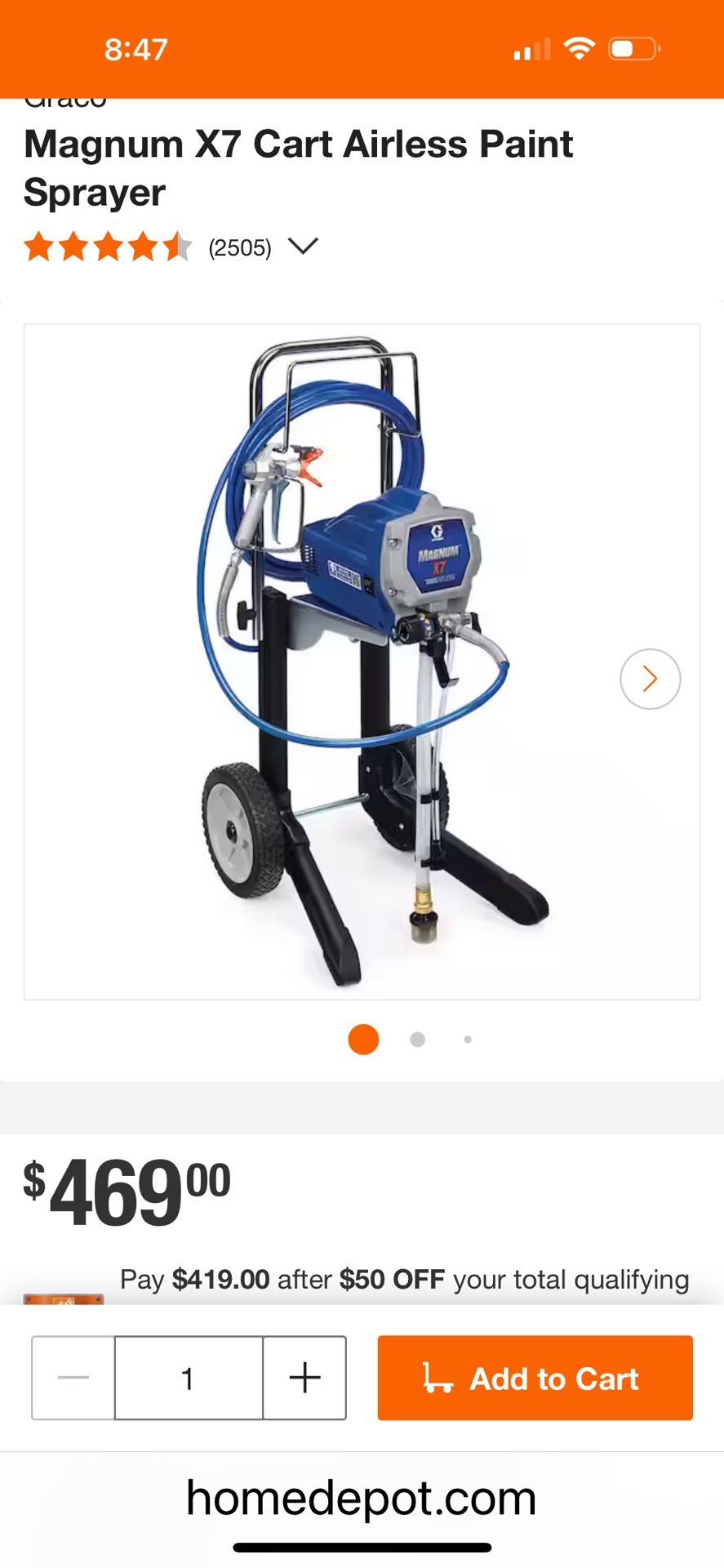 Graco X7 Paint Sprayer
