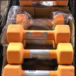 8LB Pound Neoprene DUMBBELLS  Pair 