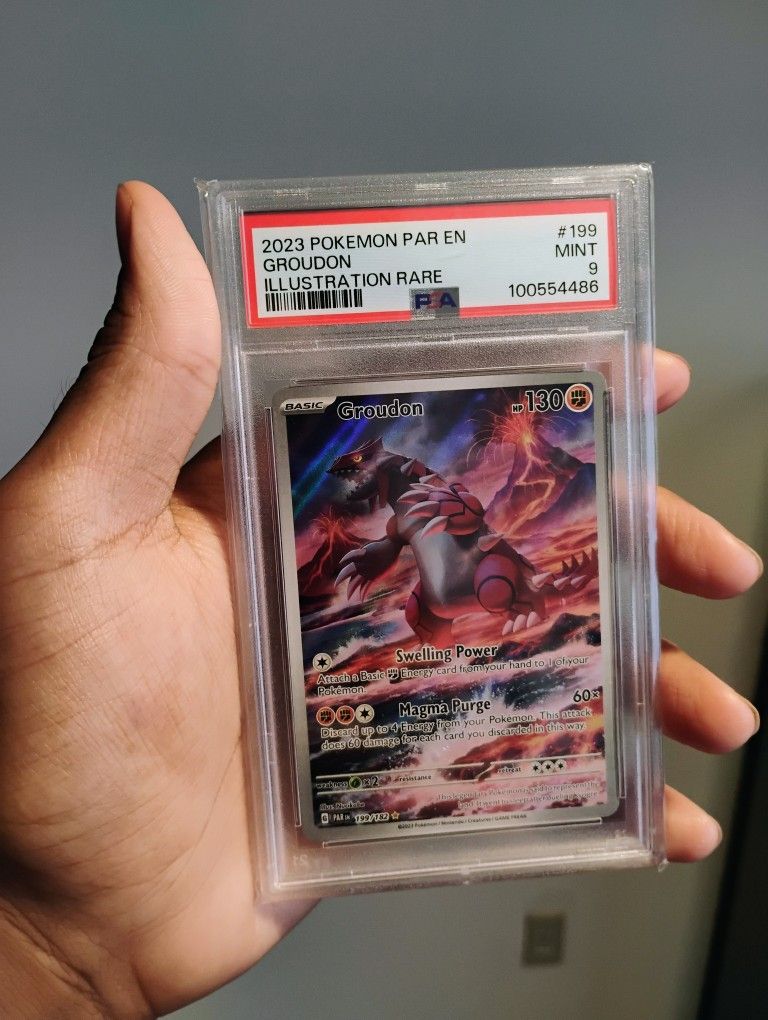 PSA 9 Groudon #199 Paradox Rift