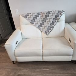 2 leather sofas.