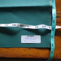 Zweigart 14ct Dark Green Aida, 1 Yard, 36inx43in