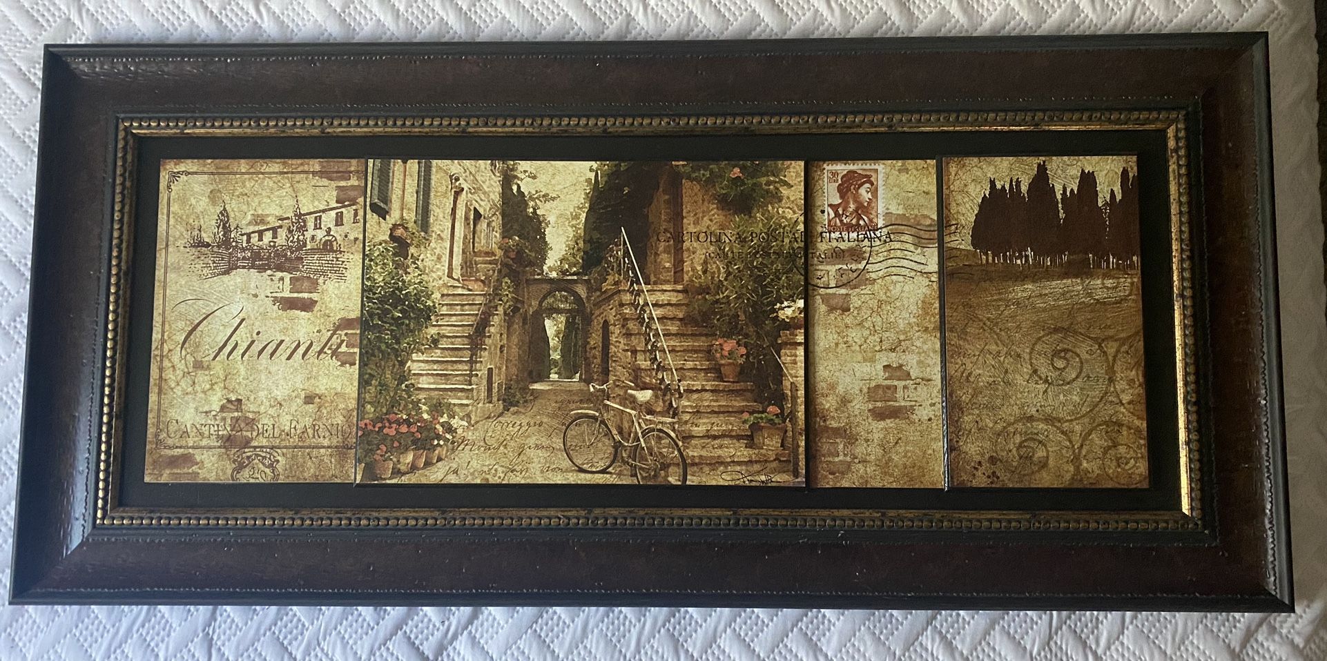 Large Wall Picture Italian Themed - Cartolina