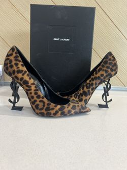 YSL leopard Heels