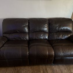 Dark Brown Leather Sofas 