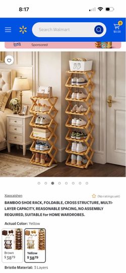 Bamboo Shoe Rack