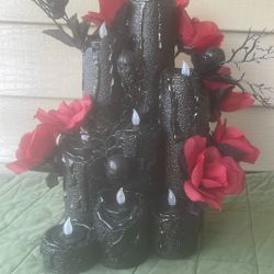 Handmade Halloween Candle Decoration