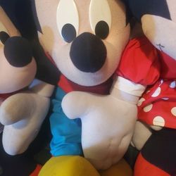 Mickey Mouse And Minnie Mouse And Fantasia 