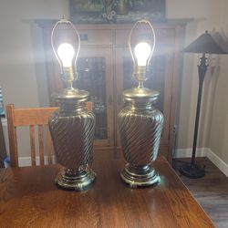 Two beautiful Brass Lamps