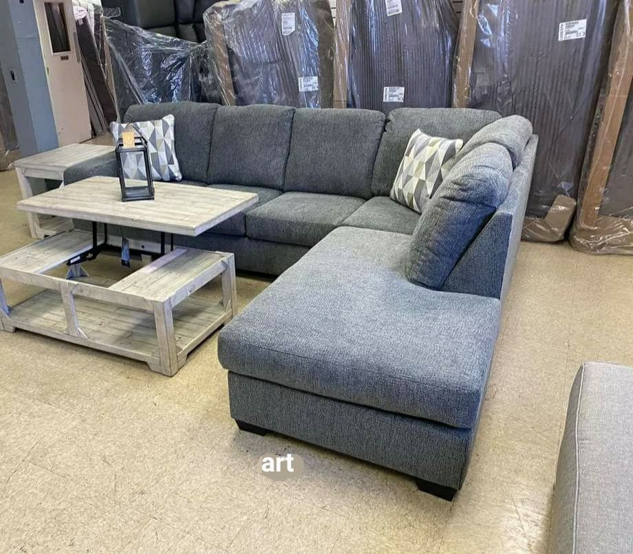 ✨️Fast Delivery 📌 Best Price 📌Dalhart Charcoal Raf Sectional Ashley 