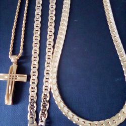 Gold 18k Plated Necklace Chain 