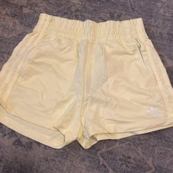 Yellow Adidas shorts 