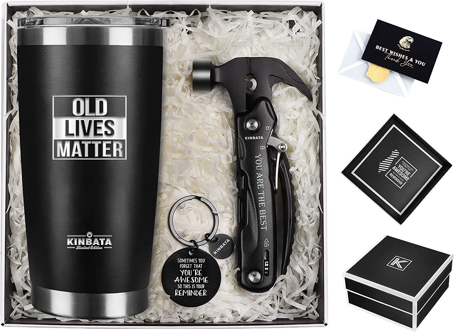 Birthday Gifts for Men-Anniversary Funny Christmas Gifts Baskets for Him Fishing Gifts for Boyfriend Gag Gifts Who Have Everything for Husband,Dad,Cow