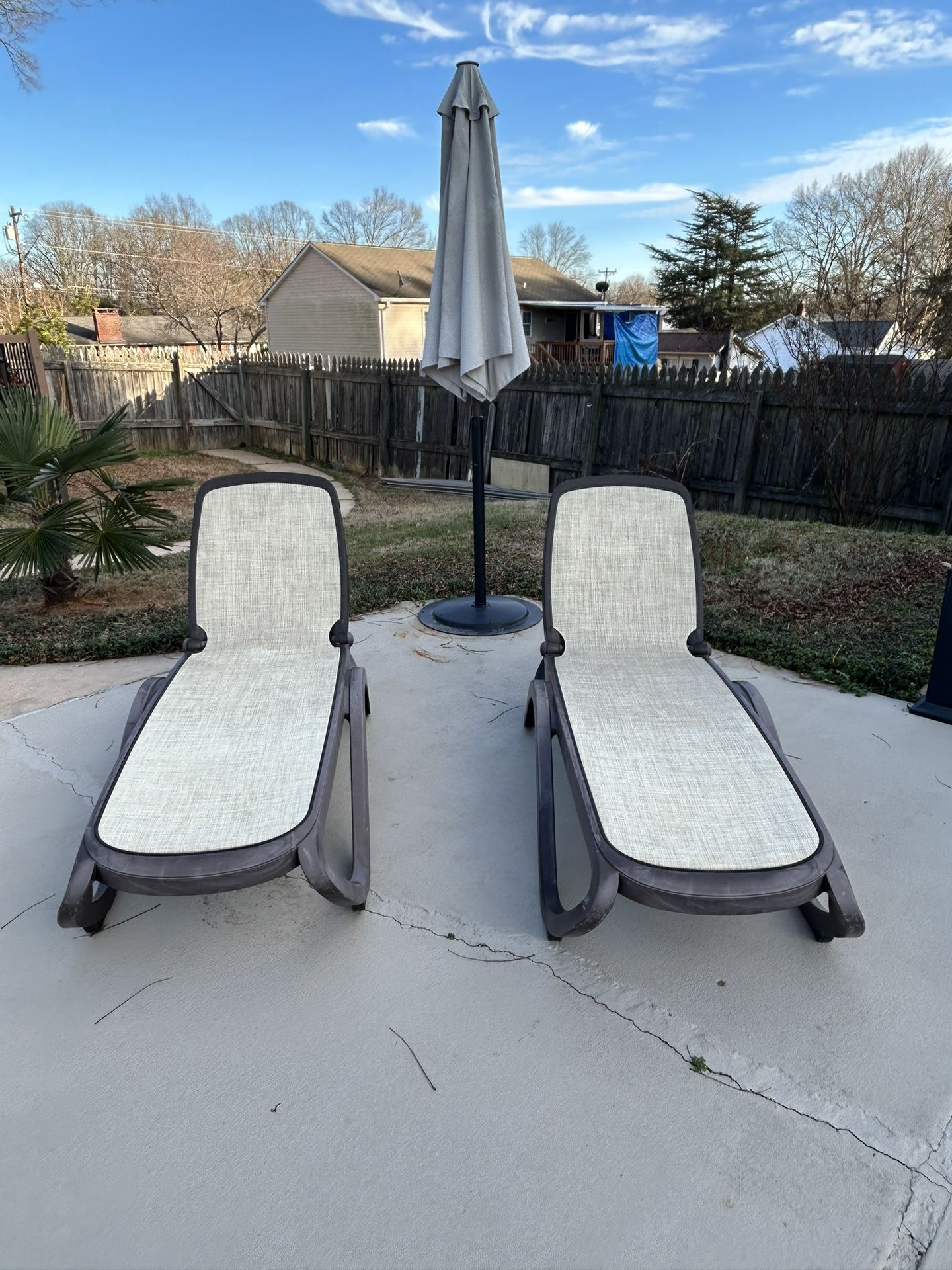 2 lounge chairs 