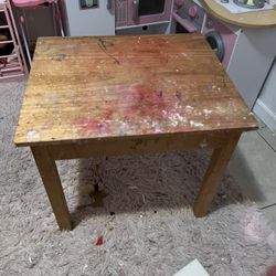 Kids Solid Wood Table 