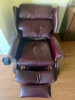 Maroon Leather recliner