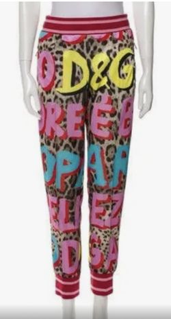 Dolce & Gabbana Printed Skinny Leg Pants Sz M
