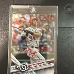Bryce Harper Autographed Card