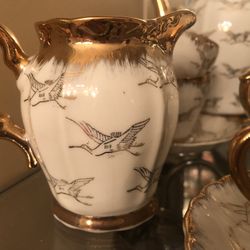China Set Gold & White